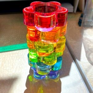 Set of 6 Rainbow 🌈 Flower 🌸 Napkin Rings